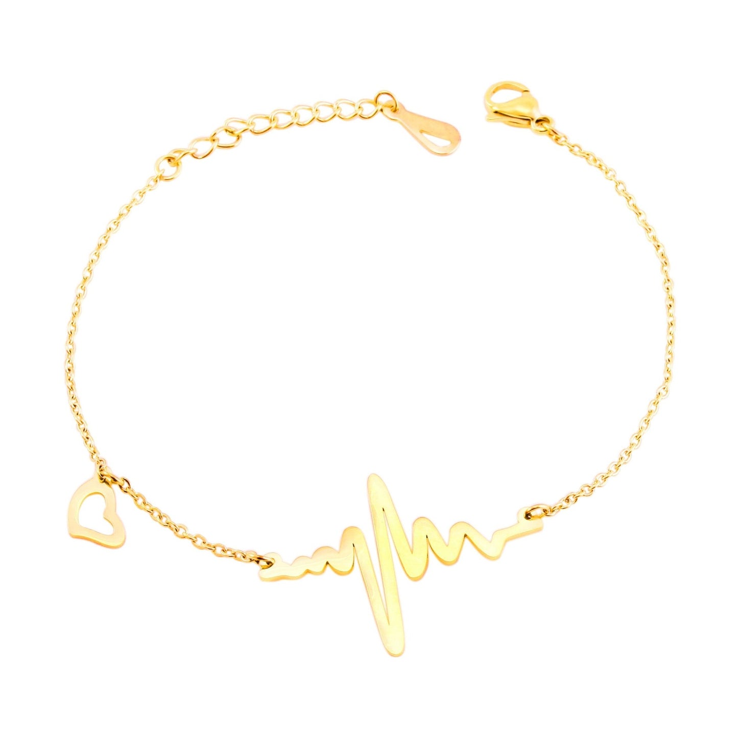 Damen Armband – Herz aus Edelstahl 17 cm