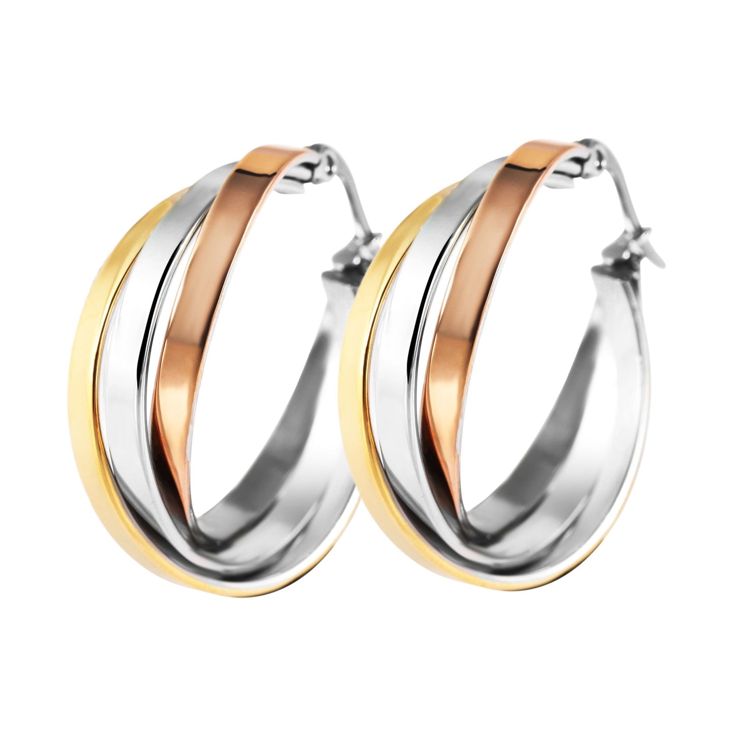 Damen Ohrringe – Creole aus Edelstahl