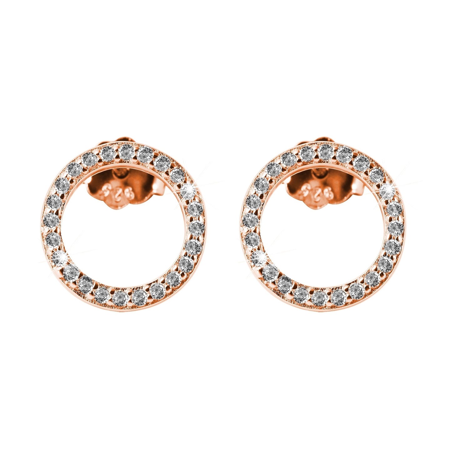 Damen Ohrringe – Ohrstecker aus 925 Silber mit Zirkonia