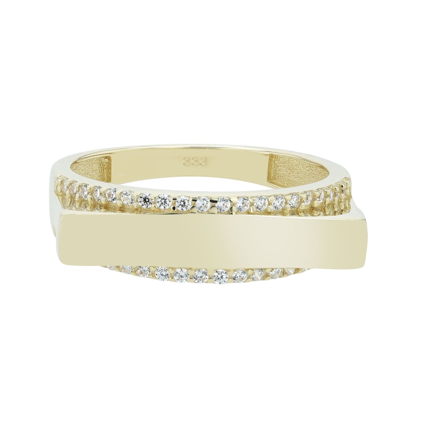 Damen Ring aus 333 Gold mit Zirkonia