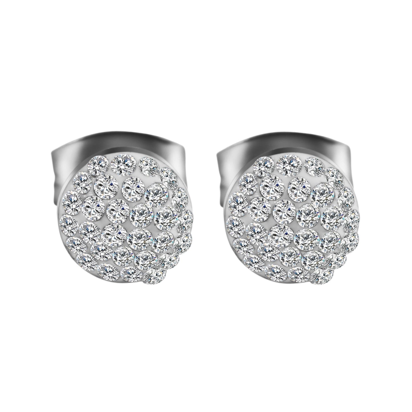 Damen Ohrringe – Ohrstecker aus Edelstahl mit Strass Steinchen