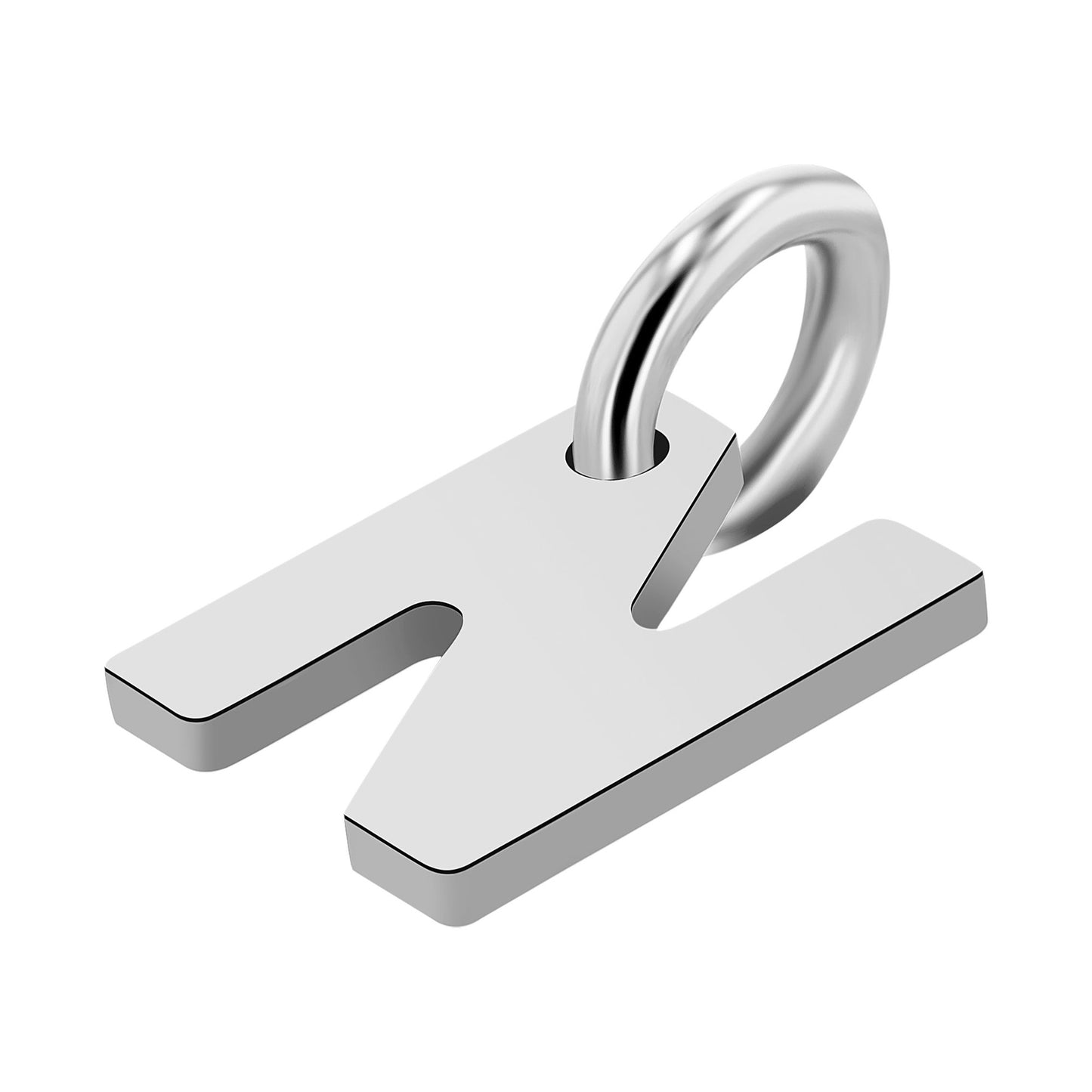 Unisex Anhänger – Buchstabe N Buchstabenanhänger aus 925 Silber