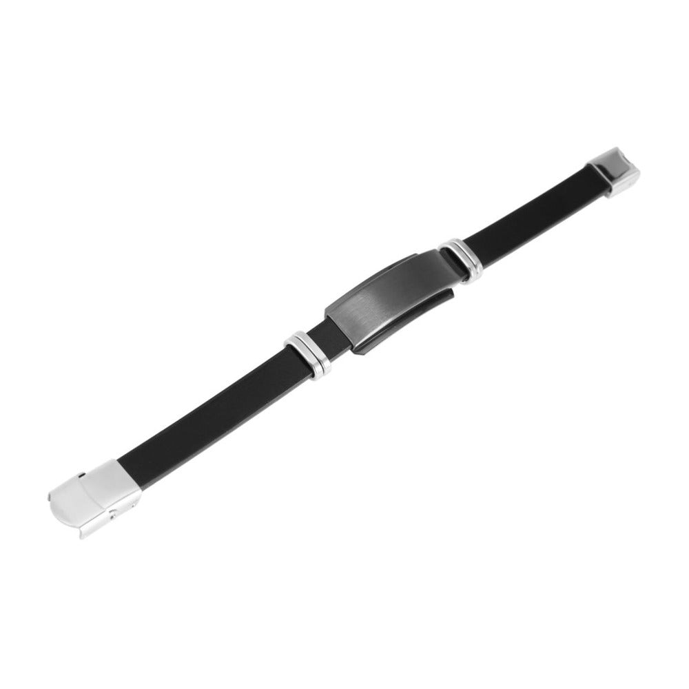 Herren Armband aus Leder 21,5 cm