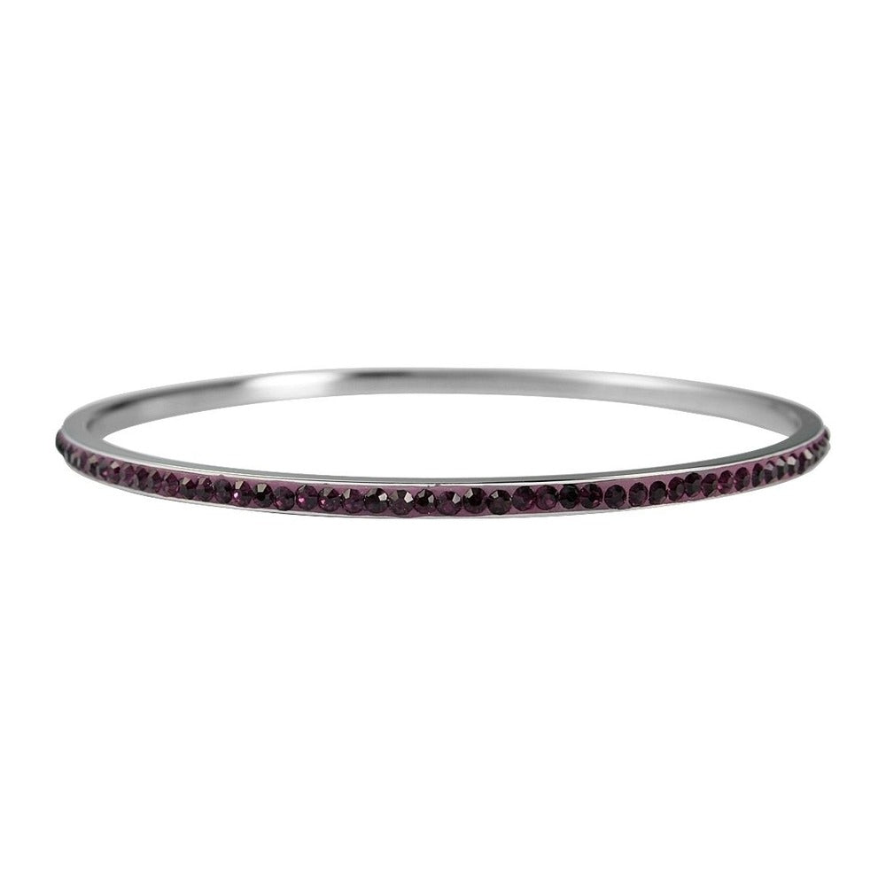 Damen Armband – Armreif aus Edelstahl mit Zirkonia Ø 6,5 cm cm
