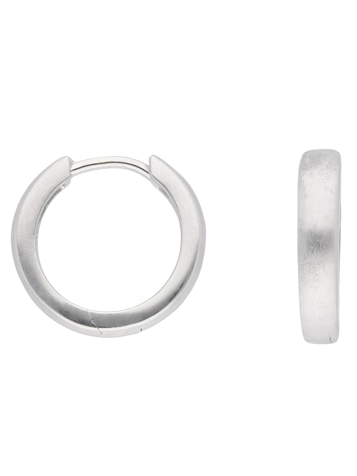 Adelia´s 375 Weißgold Ohrringe Creolen Ø 13,3 mm