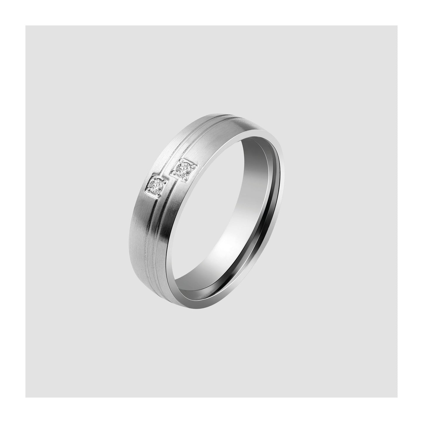 Damen Ring aus Edelstahl