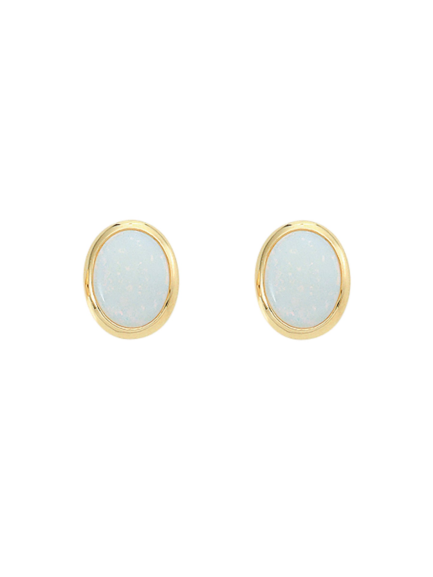 Adelia´s 585 Gold Ohrringe Ohrstecker mit Opal