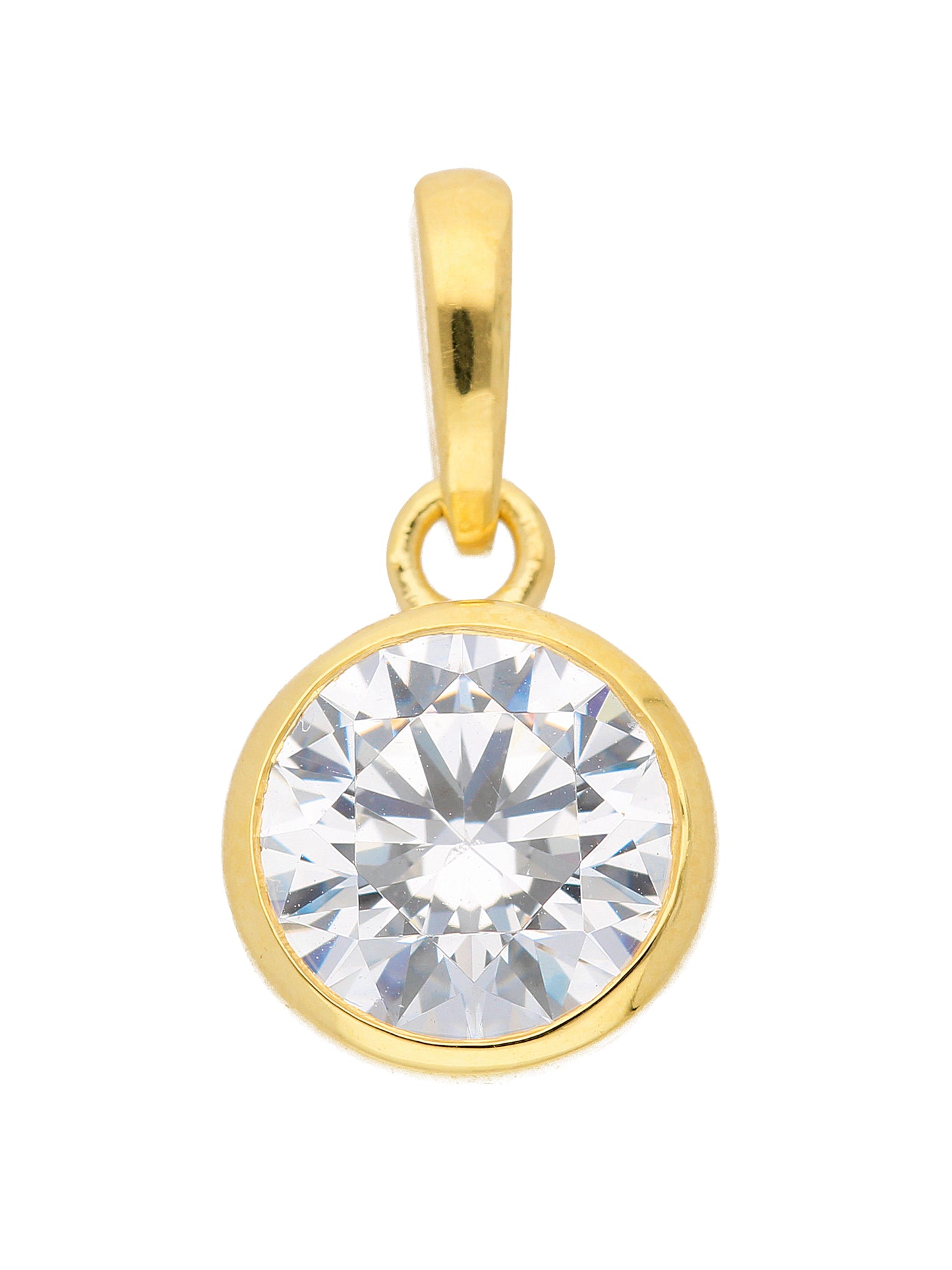 Adelia´s 333 Gold Anhänger mit Zirkonia Ø 9,5 mm