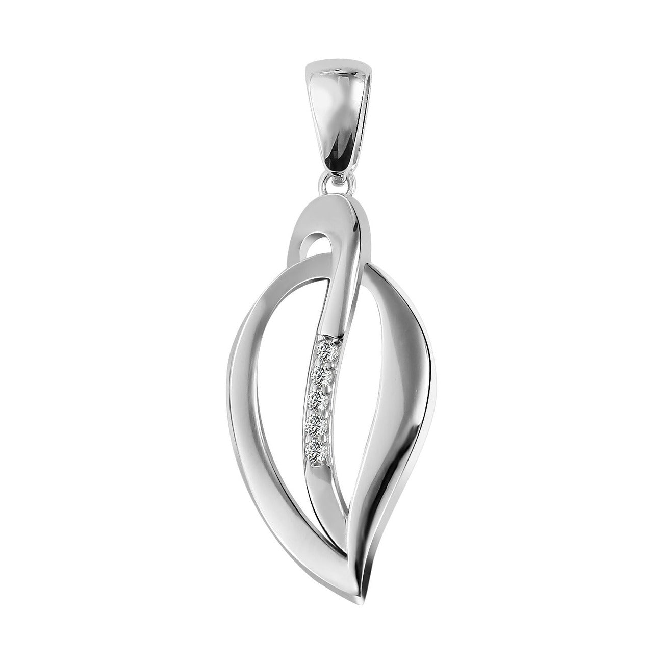 Damen Anhänger aus 925 Silber mit Zirkonia