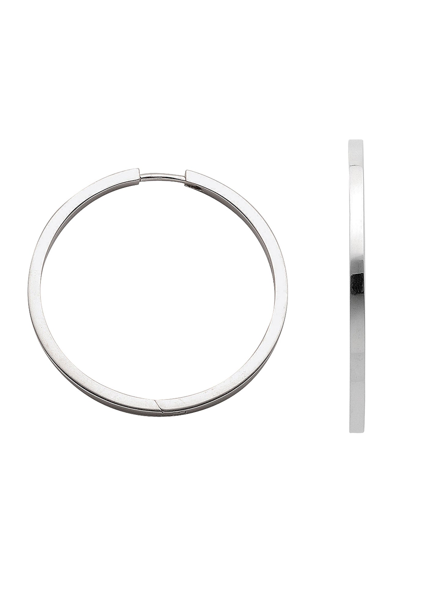 Adelia´s 925 Silber Ohrringe Creolen Ø 32,8 mm