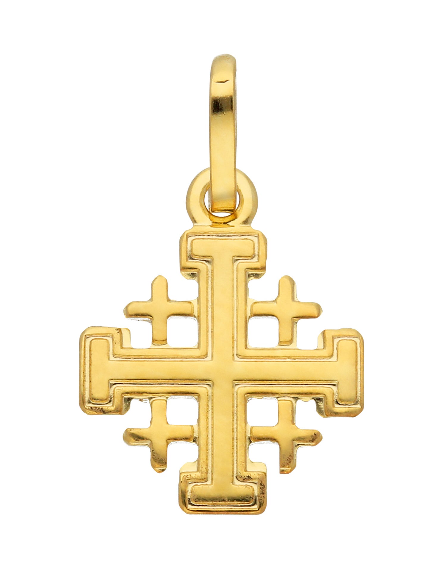 Adelia´s 585 Gold Kreuz Anhänger Jerusalem