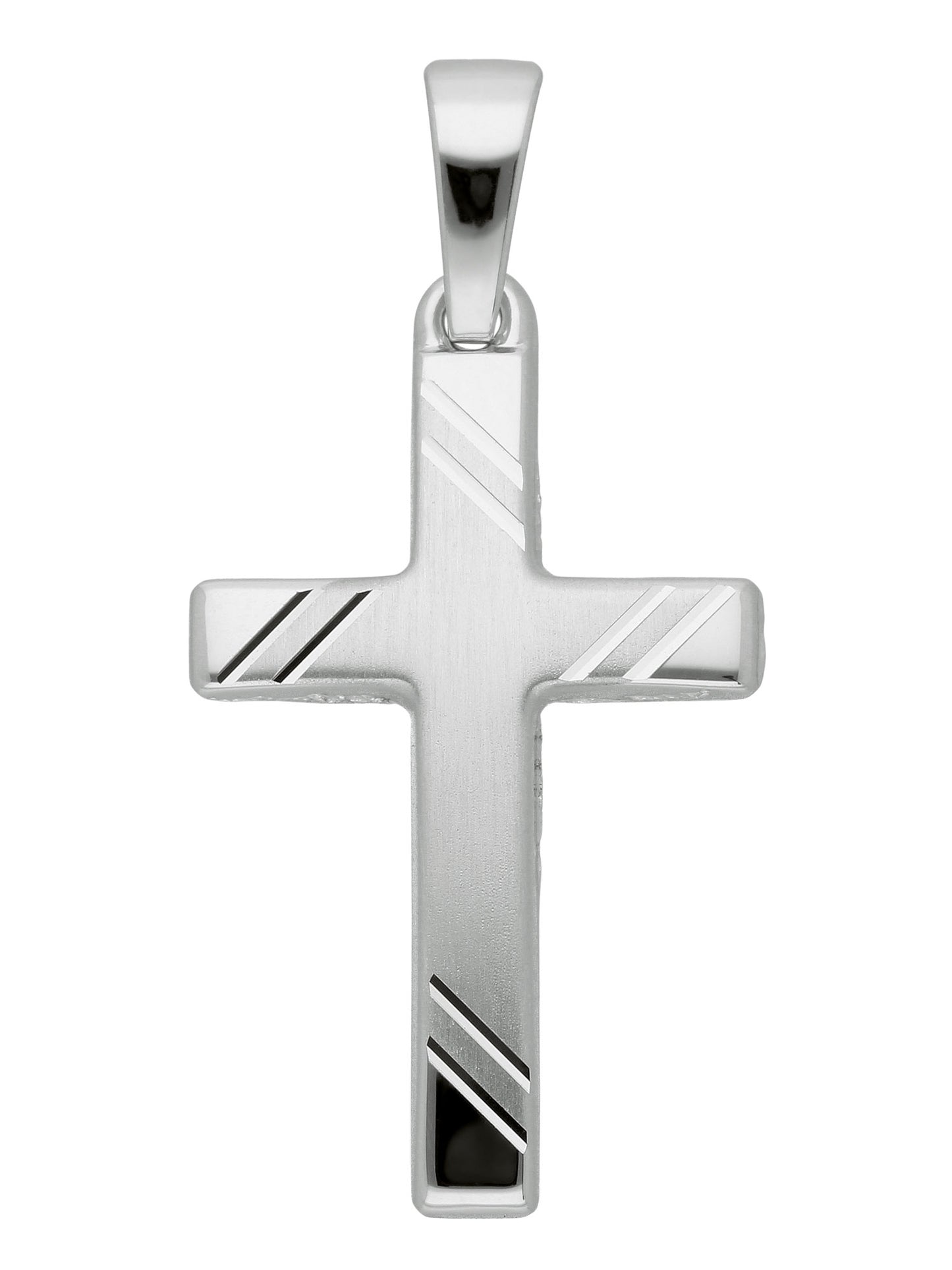 Adelia´s 585 Weißgold Kreuz Anhänger