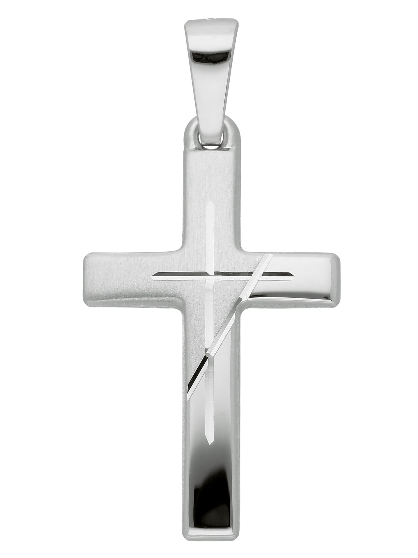Adelia´s 333 Weißgold Kreuz Anhänger