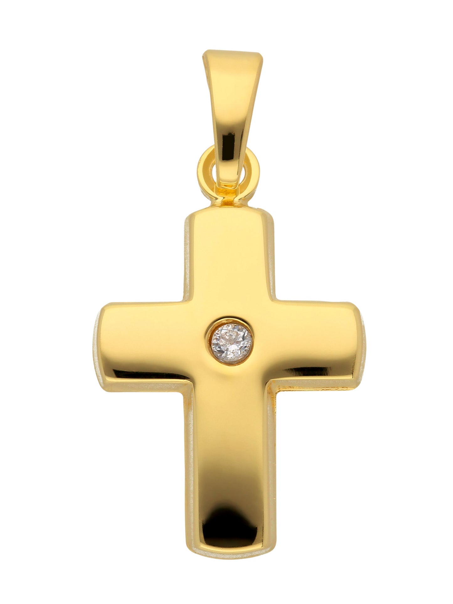 Adelia´s 333 Gold Kreuz Anhänger mit Zirkonia
