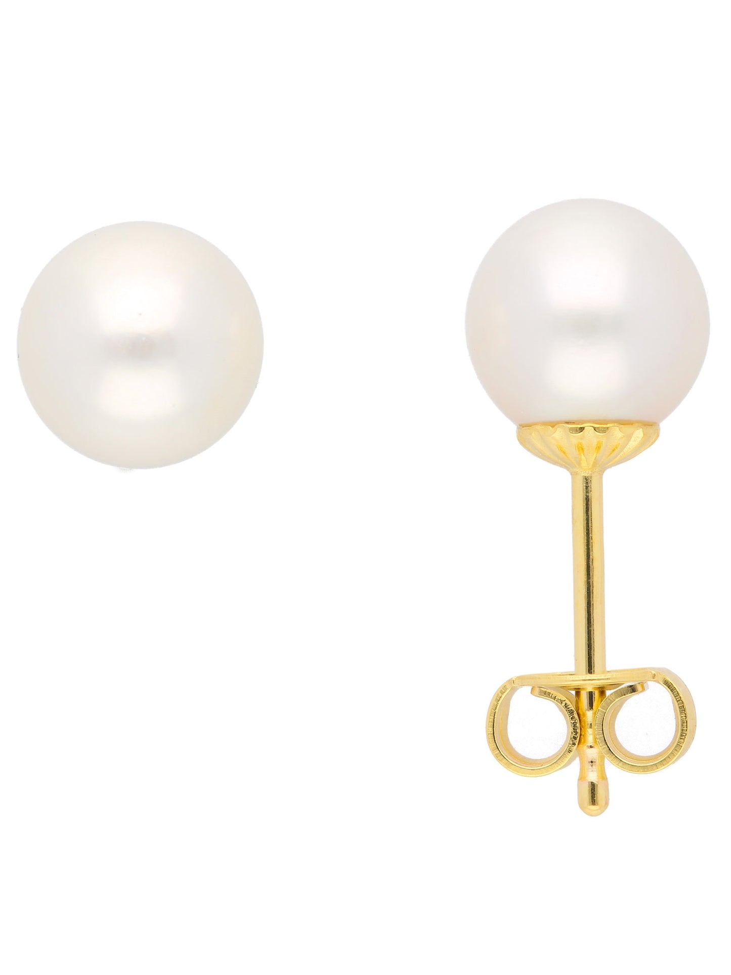 Adelia´s 333 Gold Ohrringe Ohrstecker mit Süßwasser Zuchtperle