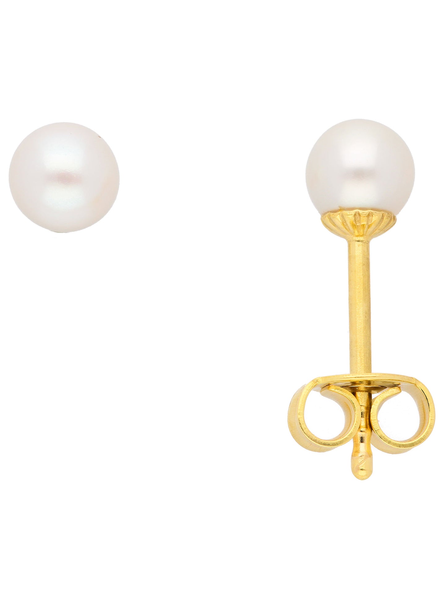 Adelia´s 585 Gold Ohrringe Ohrstecker mit Süßwasser Zuchtperle