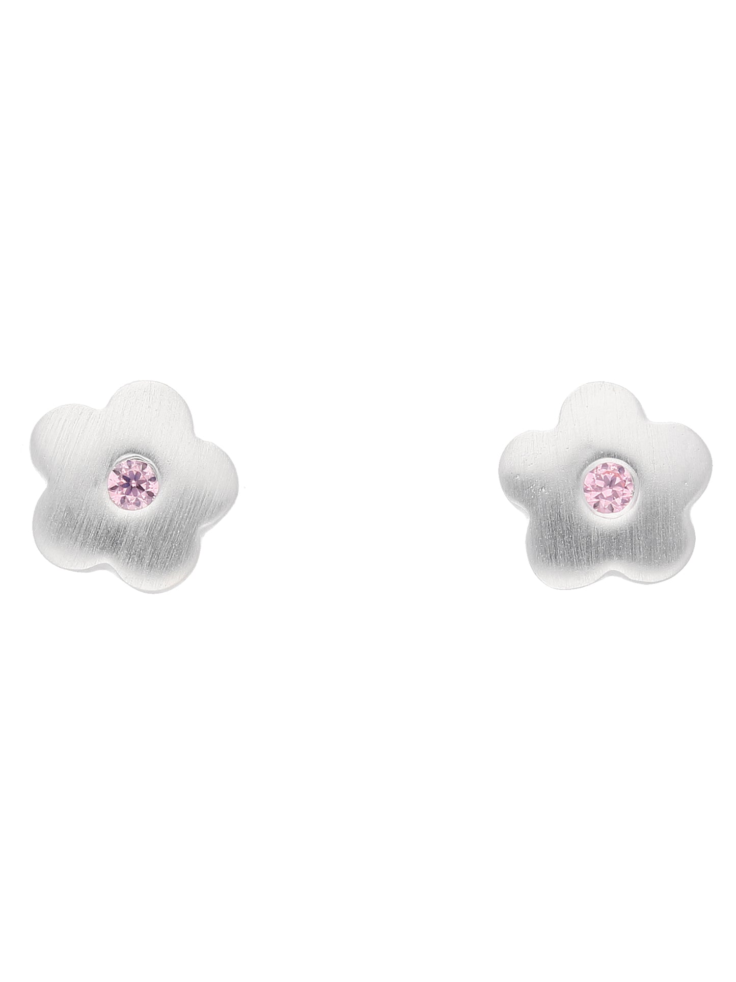 Adelia´s 925 Silber Ohrringe Ohrstecker Blüte mit Zirkonia