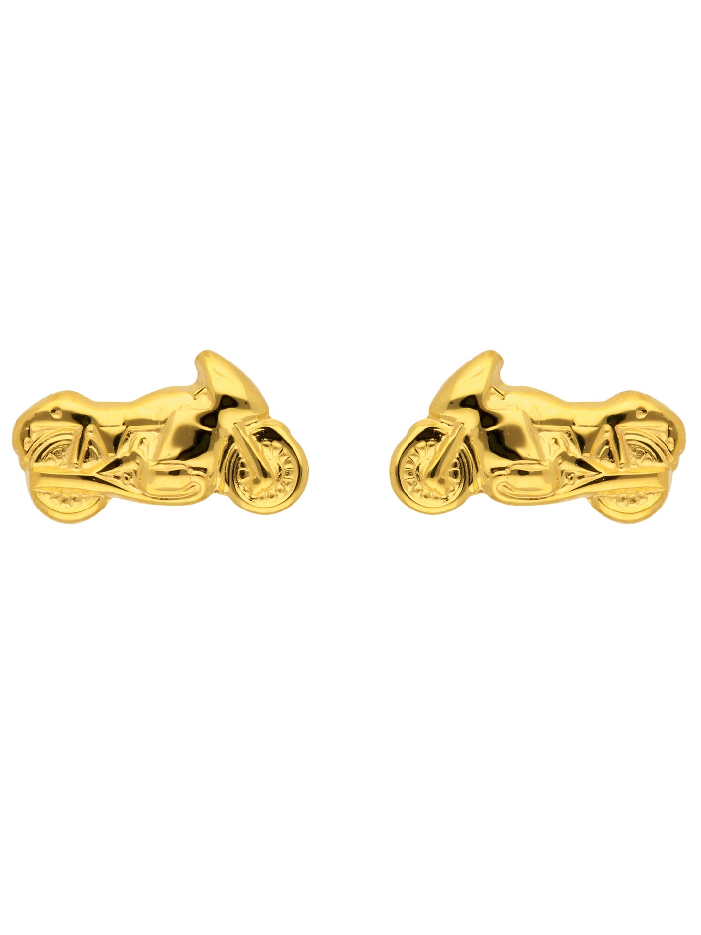 Adelia´s 333 Gold Ohrringe Ohrstecker Motorrad