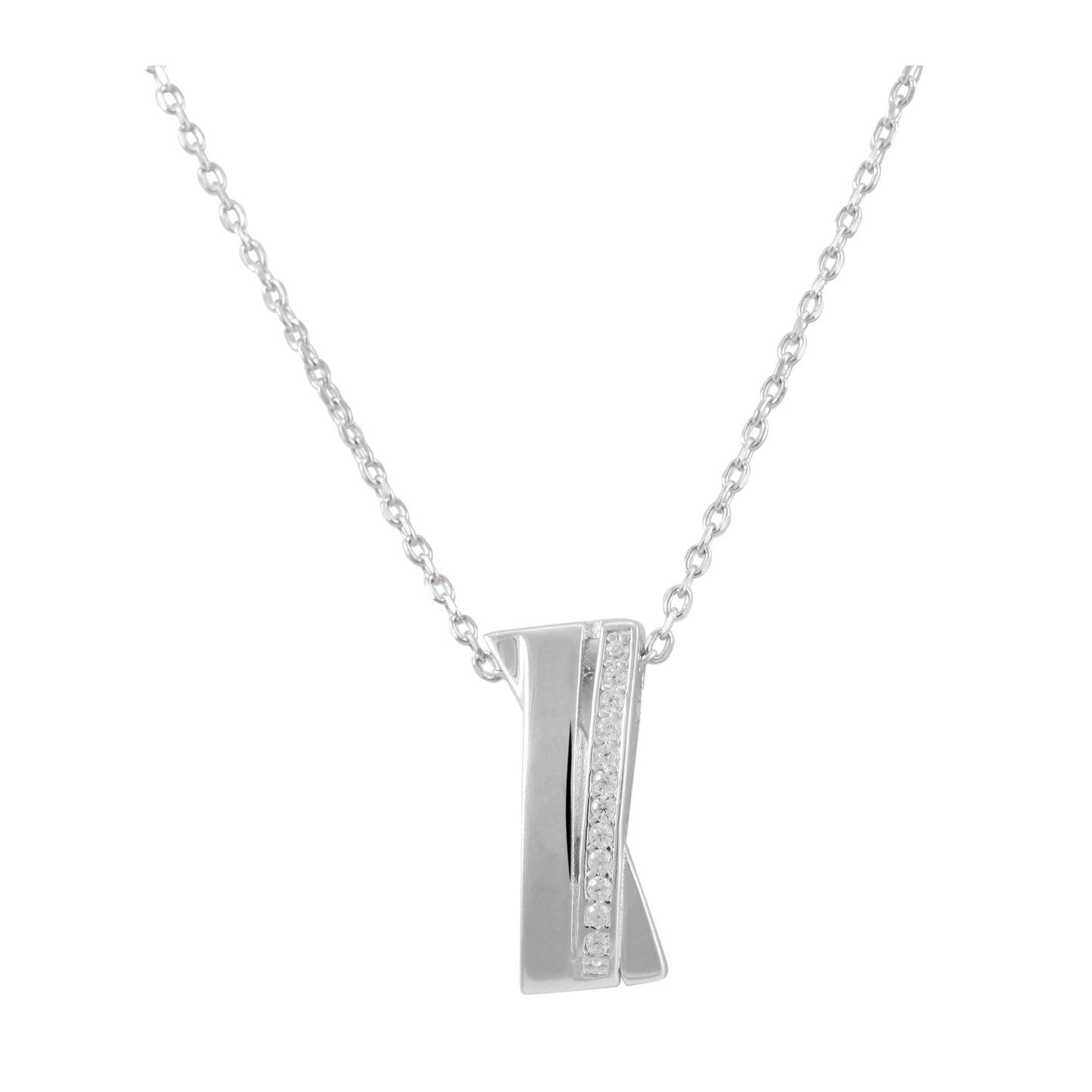 Damen Anhänger aus 925 Silber mit Zirkonia