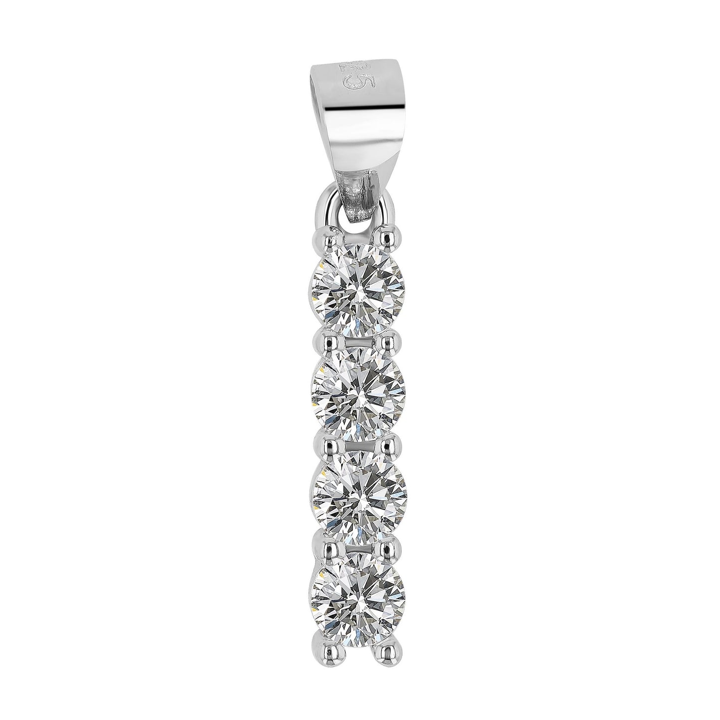 Damen Anhänger aus 925 Silber mit Zirkonia