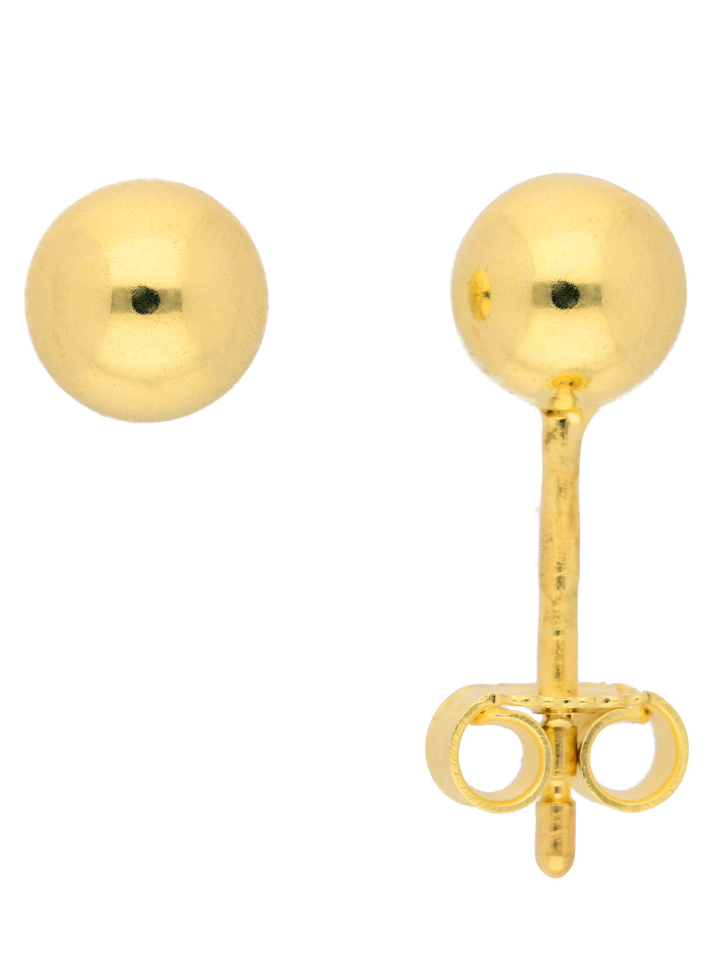 Adelia´s 585 Gold Ohrringe Ohrstecker Ø 5 mm