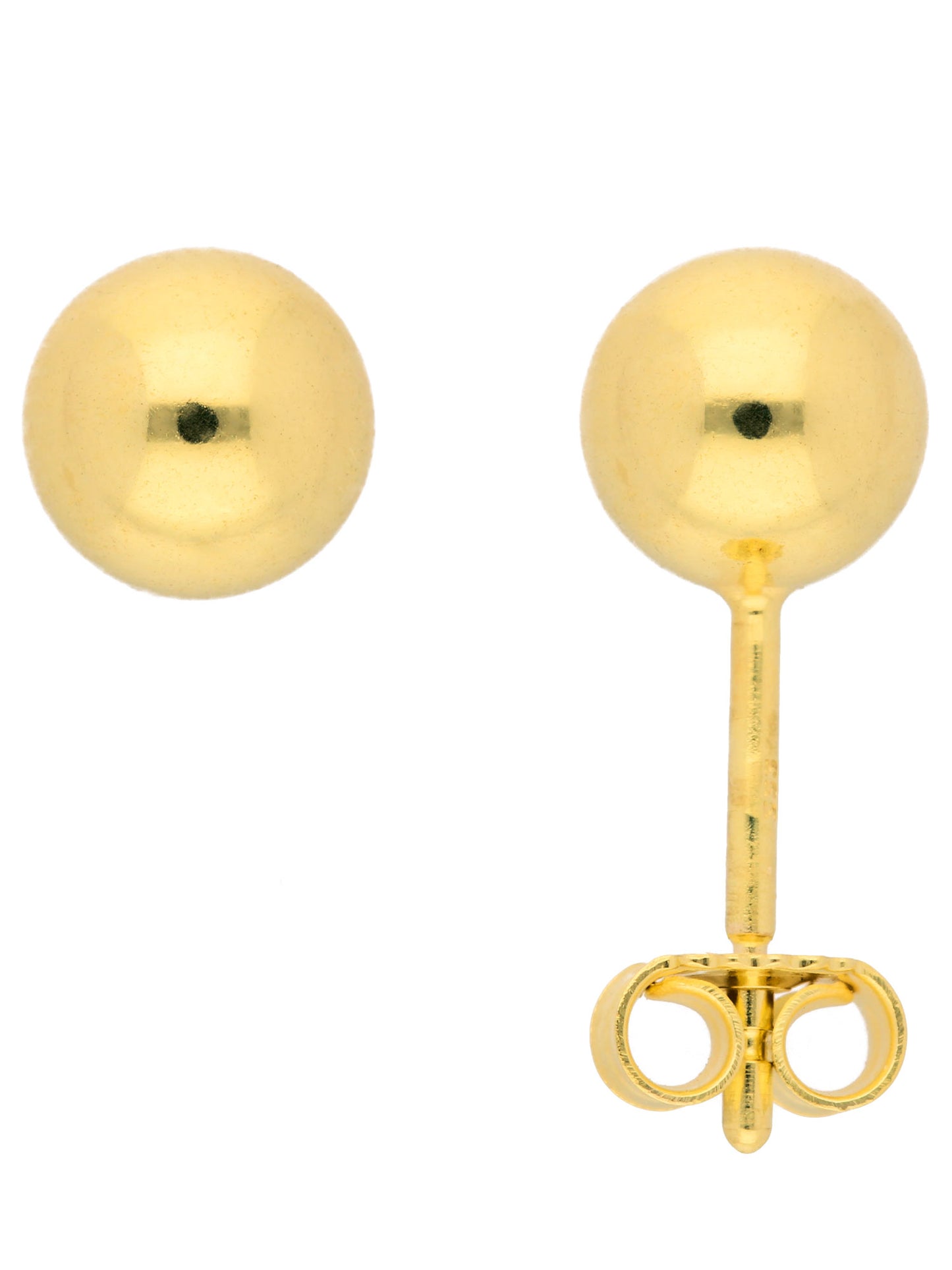 Adelia´s 585 Gold Ohrringe Ohrstecker Ø 6 mm