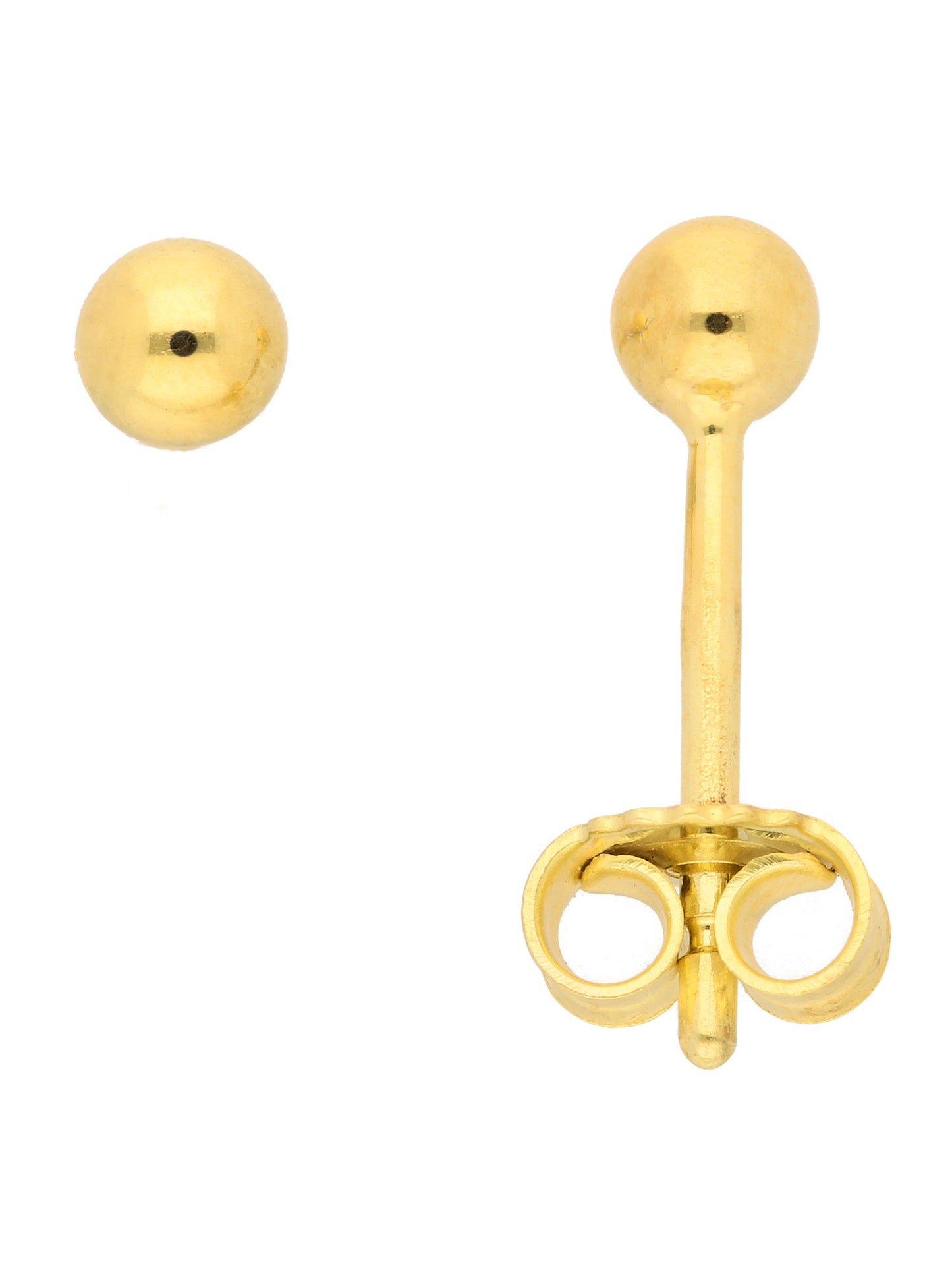 Adelia´s 585 Gold Ohrringe Ohrstecker Ø 3 mm