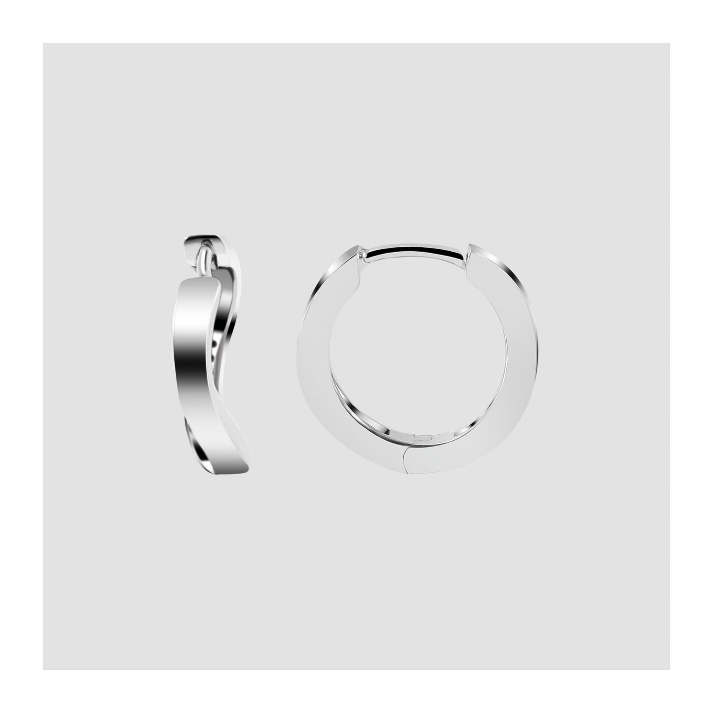 Damen Ohrringe – Klappcreole aus 925 Silber