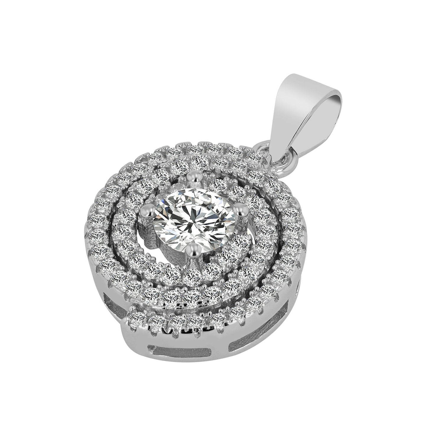 Damen Anhänger aus 925 Silber mit Zirkonia