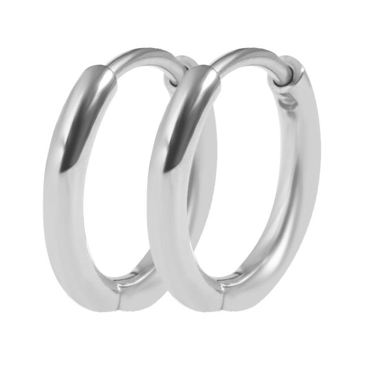 Unisex Ohrringe – Klappcreole aus Edelstahl