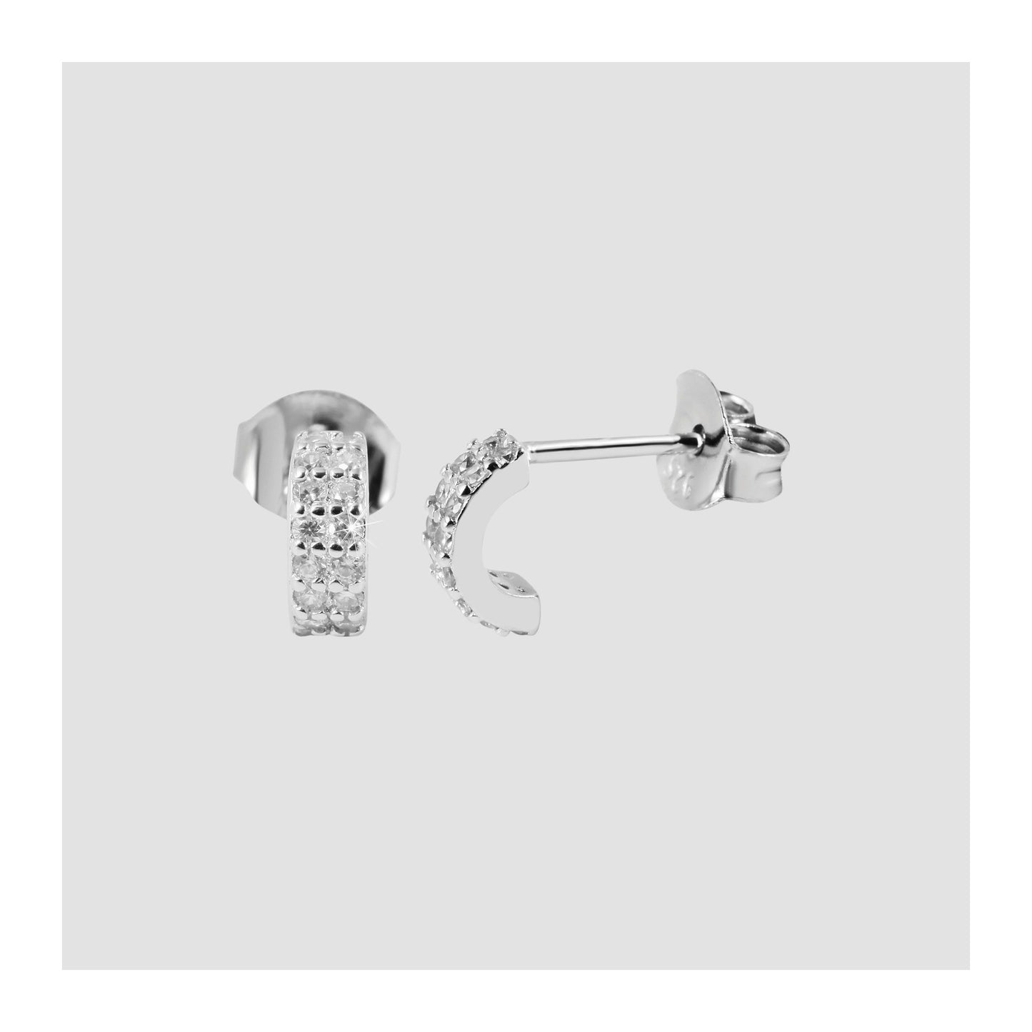 Damen Ohrringe – Ohrstecker aus 925 Silber mit Zirkonia