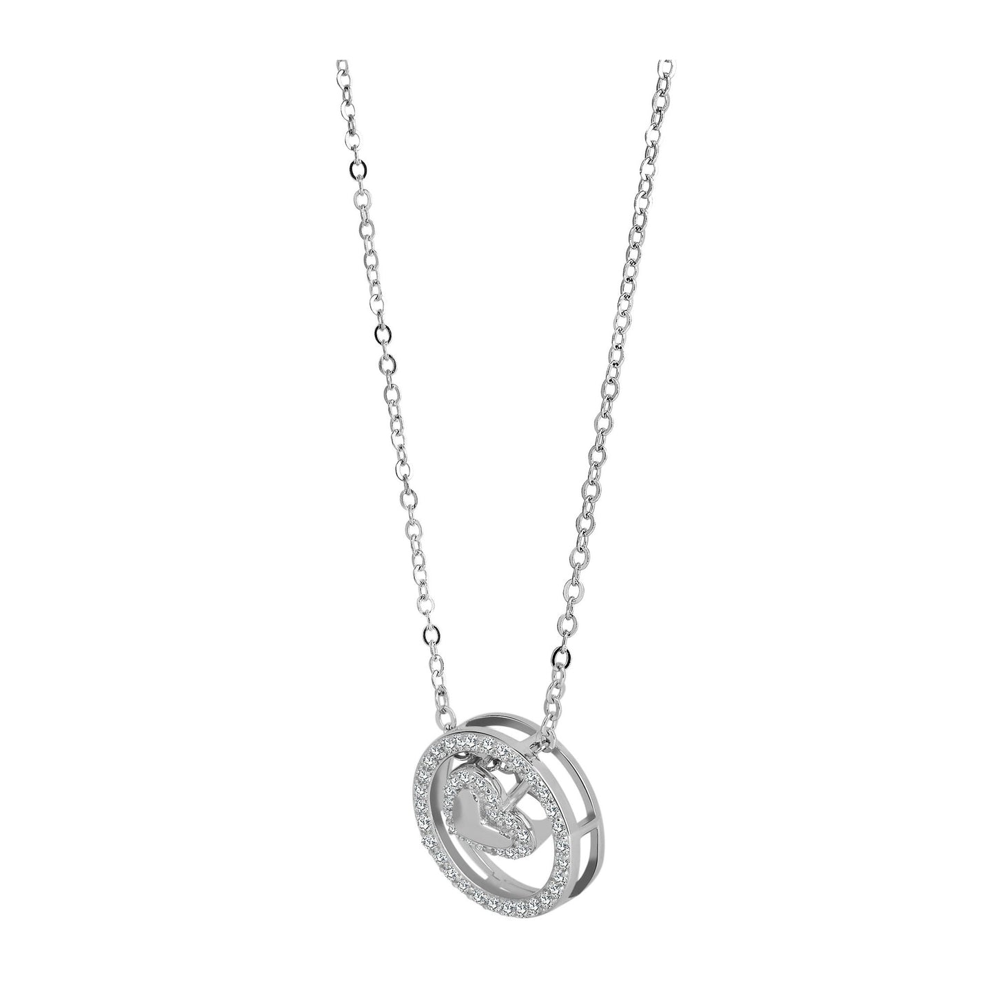 Damen Halskette mit Anhänger – Herz aus 925 Silber