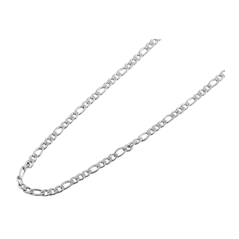 Unisex Halskette – Figarokette aus Edelstahl 50 cm