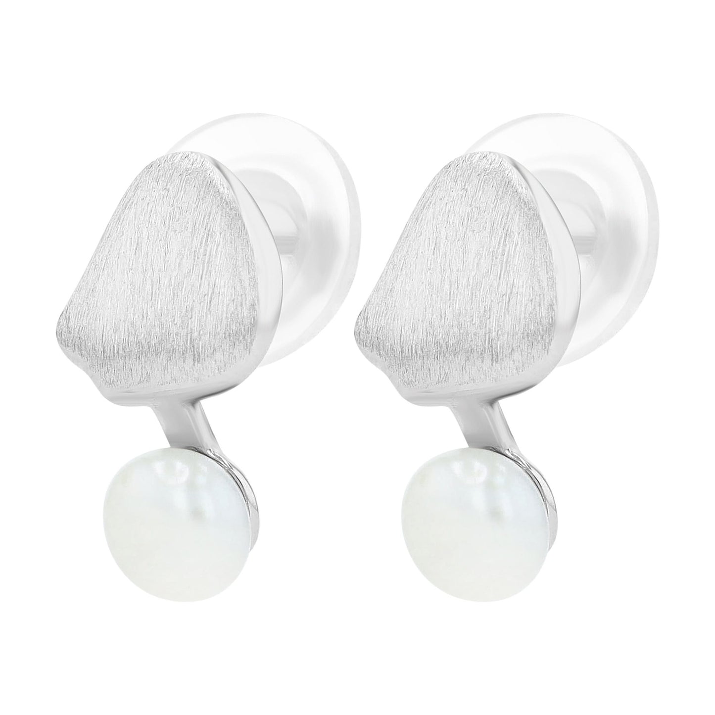 Damen Ohrringe – Ohrstecker aus 925 Silber mit Süßwasserperle