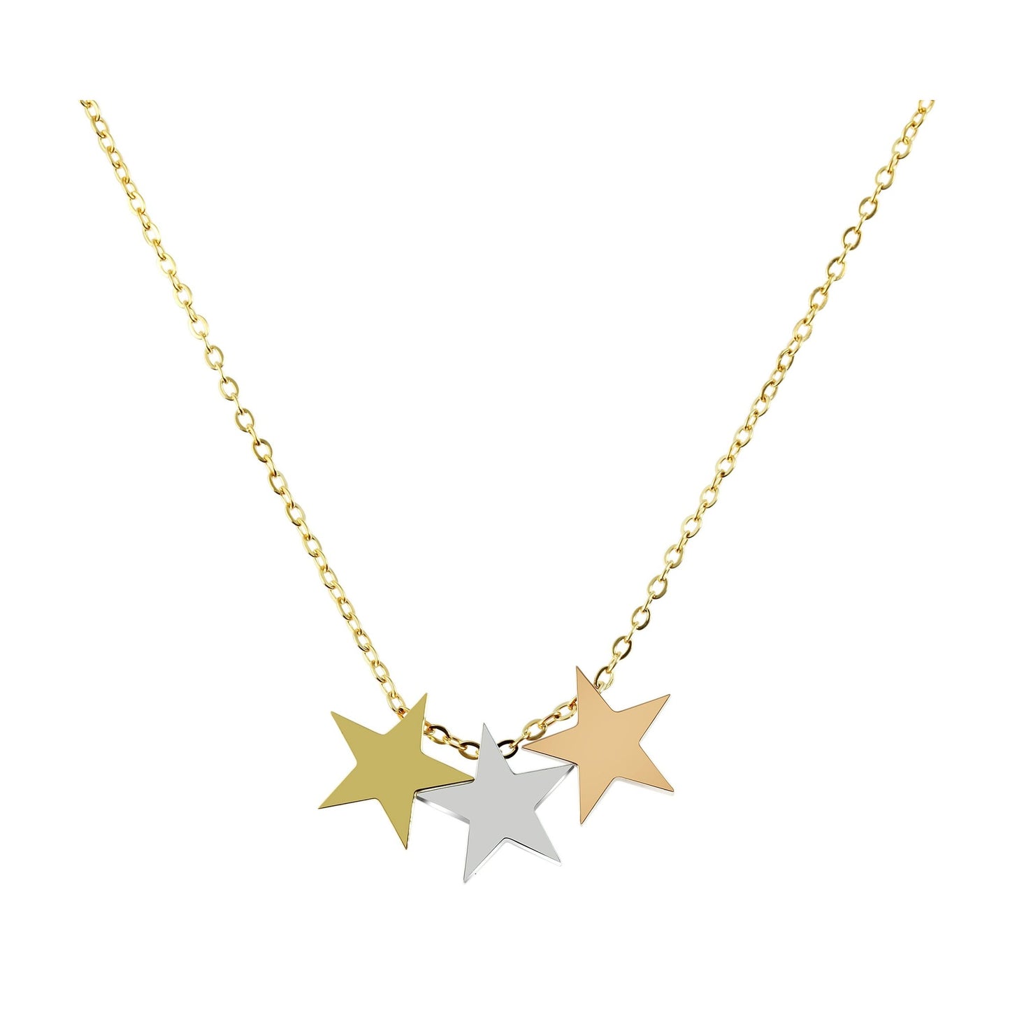 Damen Halskette aus Edelstahl 43 cm