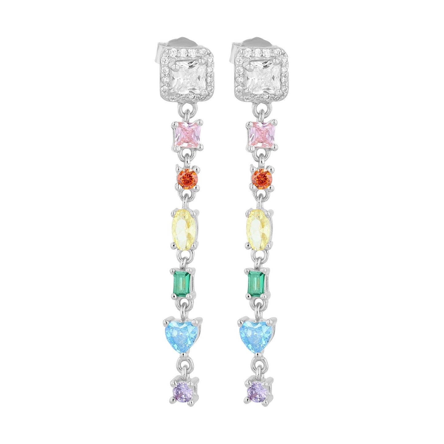 Damen Ohrringe – Ohrstecker aus 925 Silber mit Zirkonia