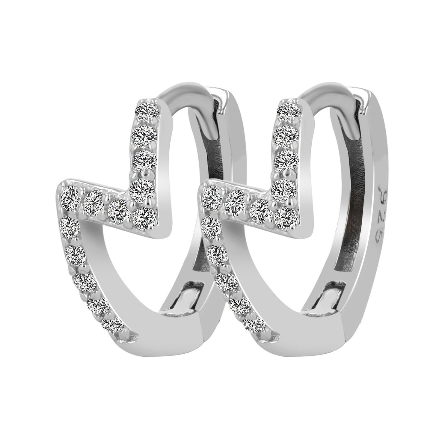 Damen Ohrringe – Klappcreole aus 925 Silber