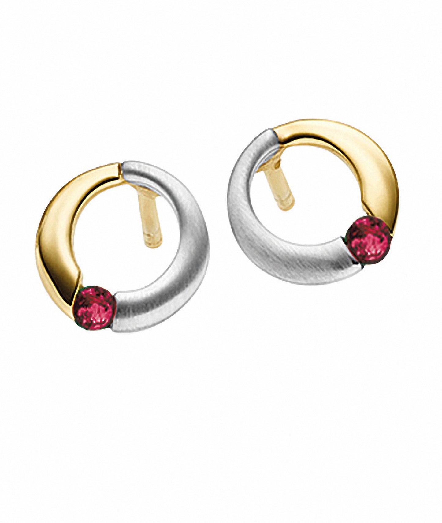 Adelia´s 333 Gold Ohrringe Ohrstecker mit Rubin