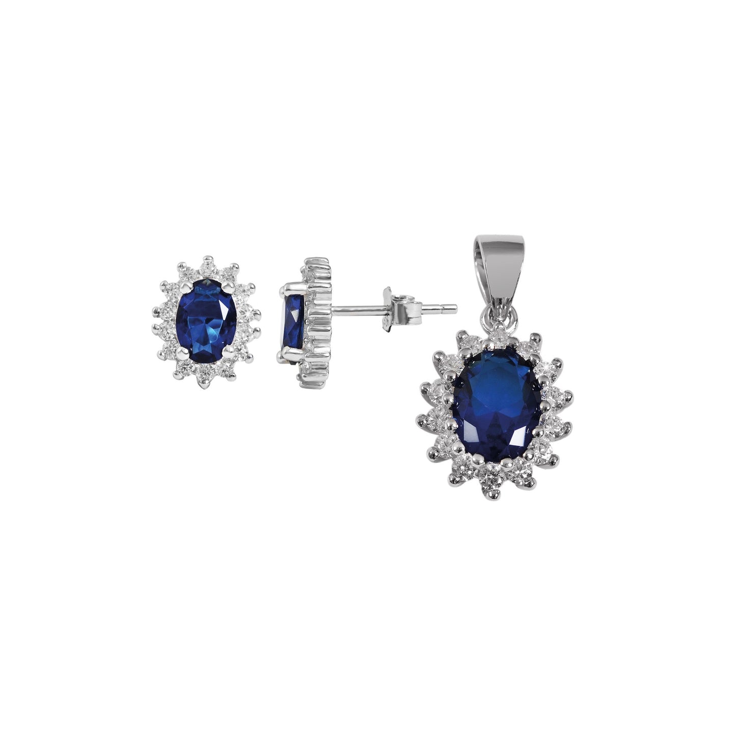 Damen Anhänger aus 925 Silber mit Zirkonia