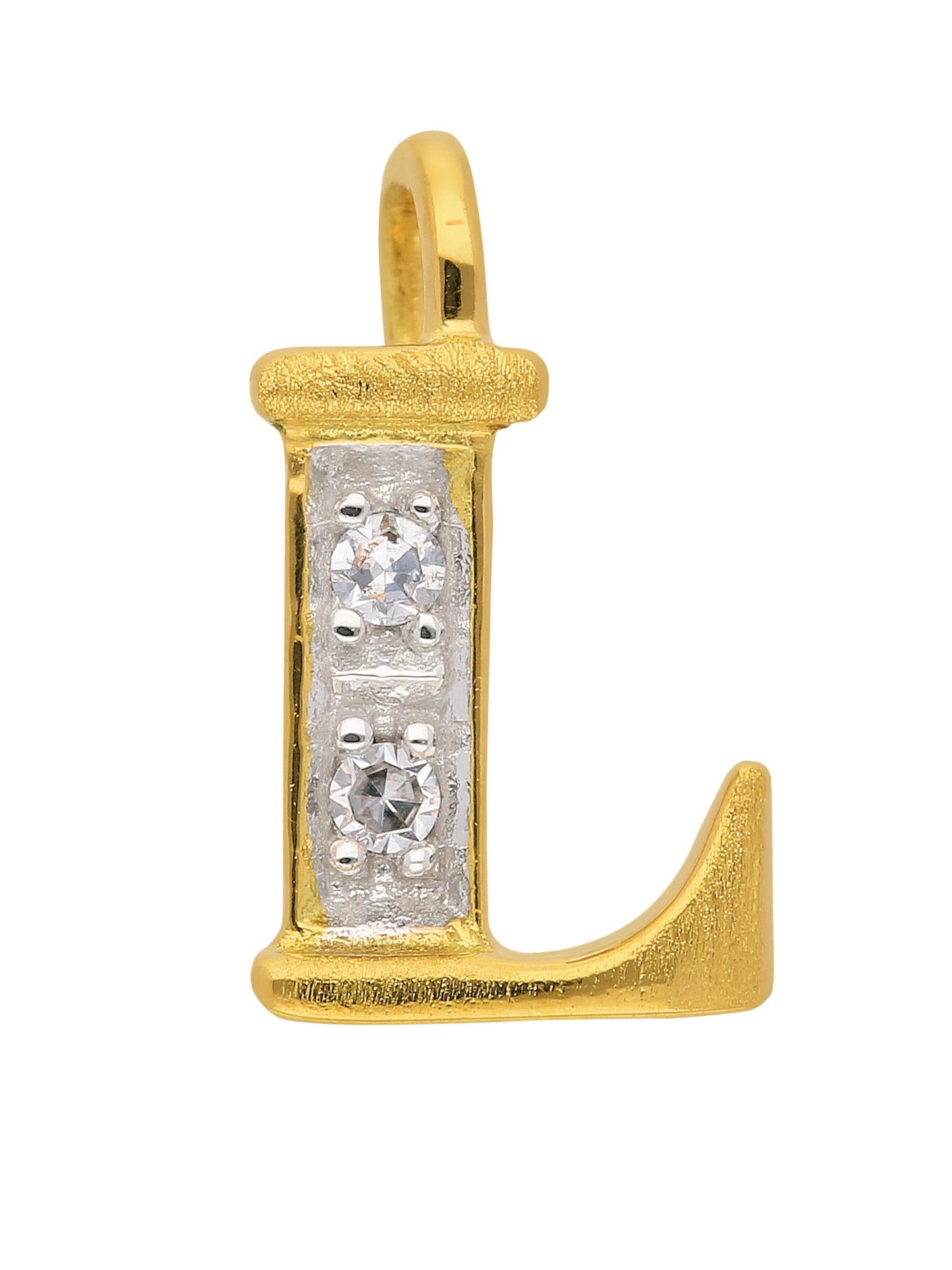 Adelia´s 585 Gold Buchstabenanhänger mit Diamant