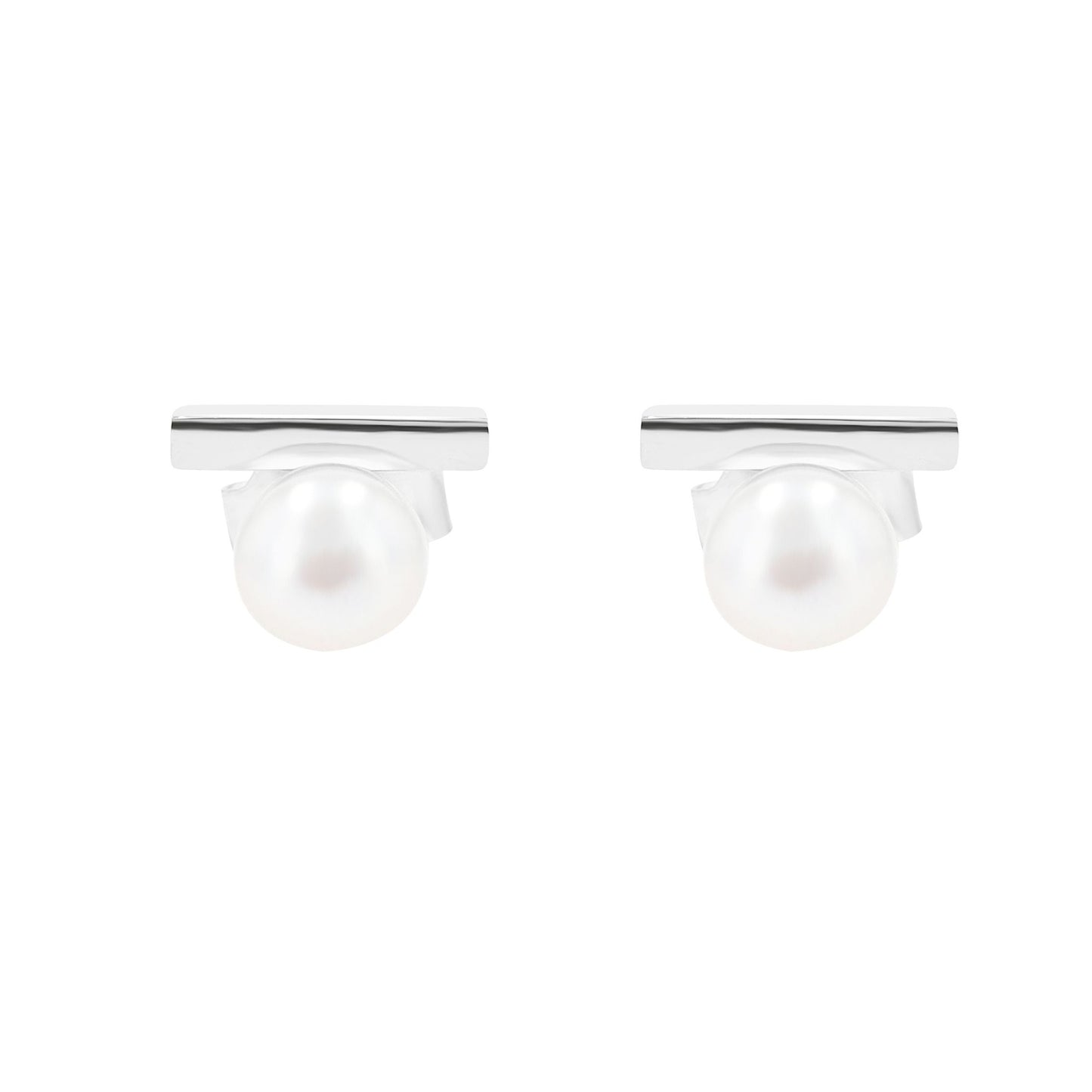 Damen Ohrringe – Ohrstecker aus 925 Silber mit Perle