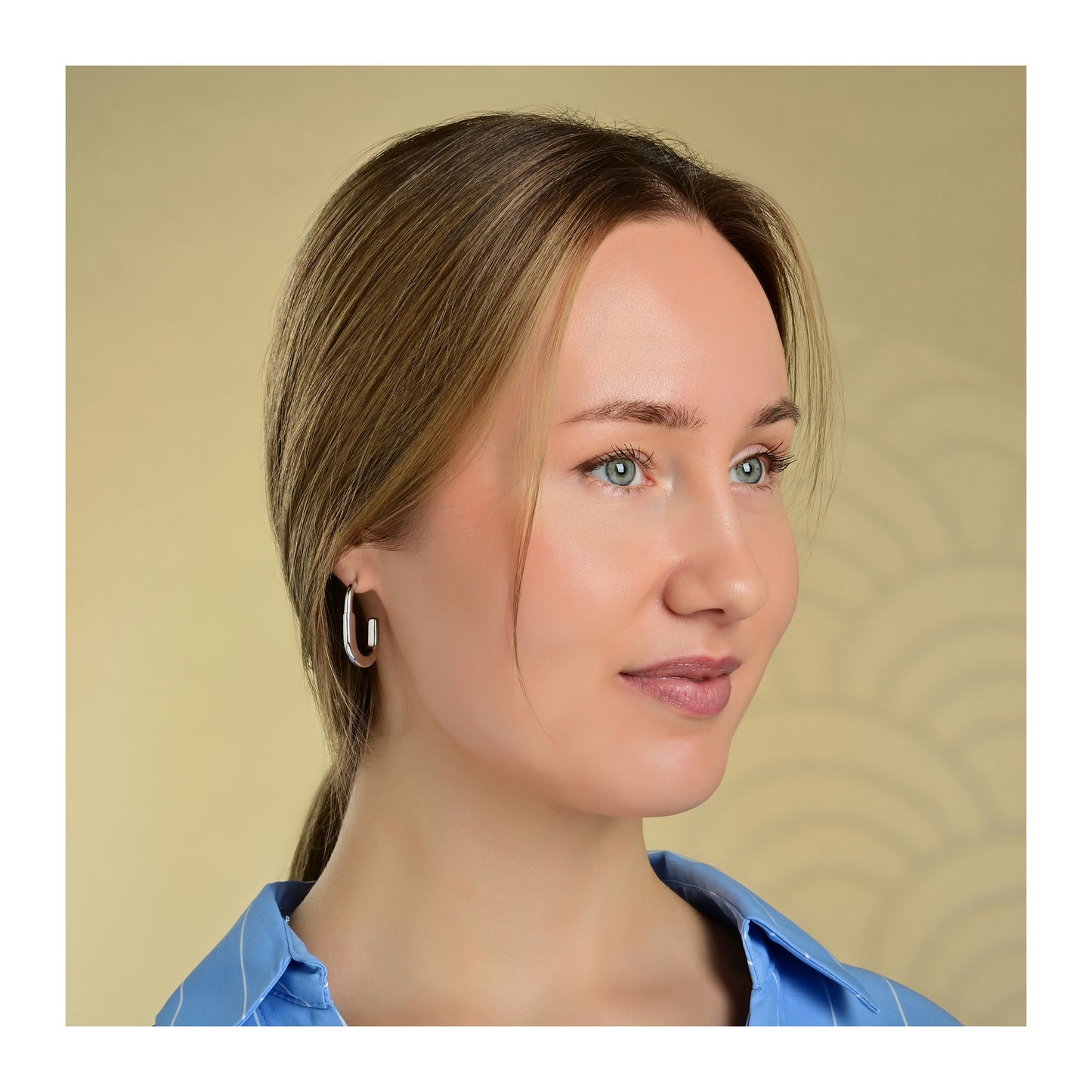 Damen Ohrringe – Creole aus Edelstahl