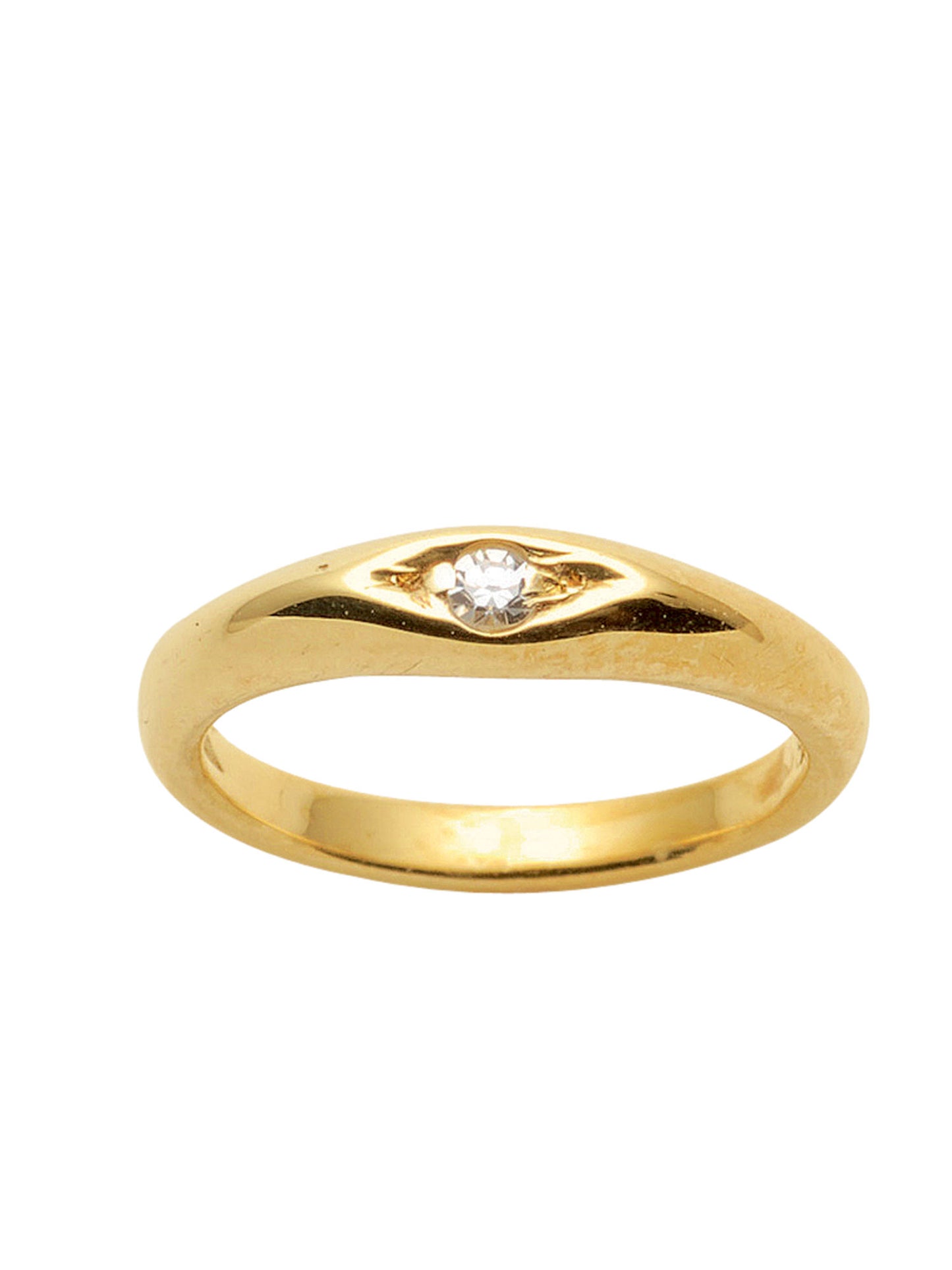 Adelia´s 585 Gold Anhänger Taufring mit Diamant Ø 10,1 mm