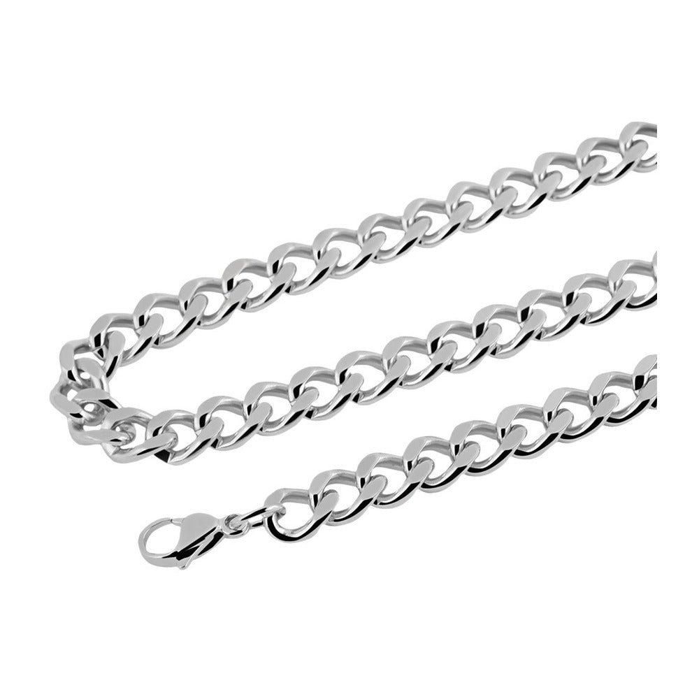 Unisex Halskette – Panzerkette aus Edelstahl 70 cm