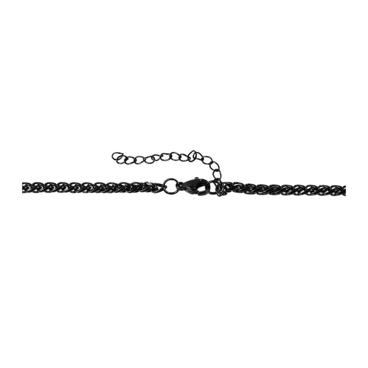 Unisex Halskette – Kordelkette aus Edelstahl 40 cm