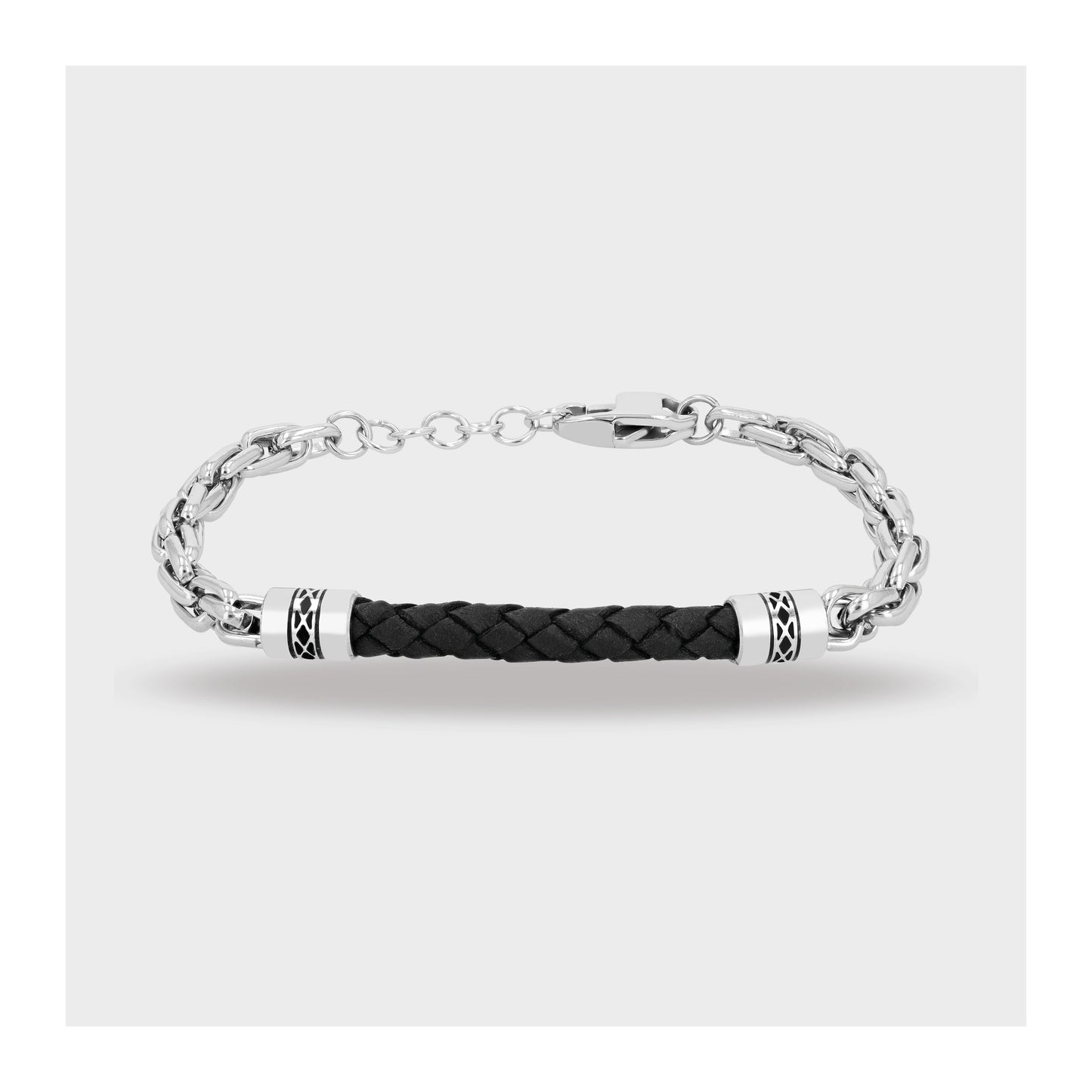 Herren Armband aus Edelstahl 19+3 cm