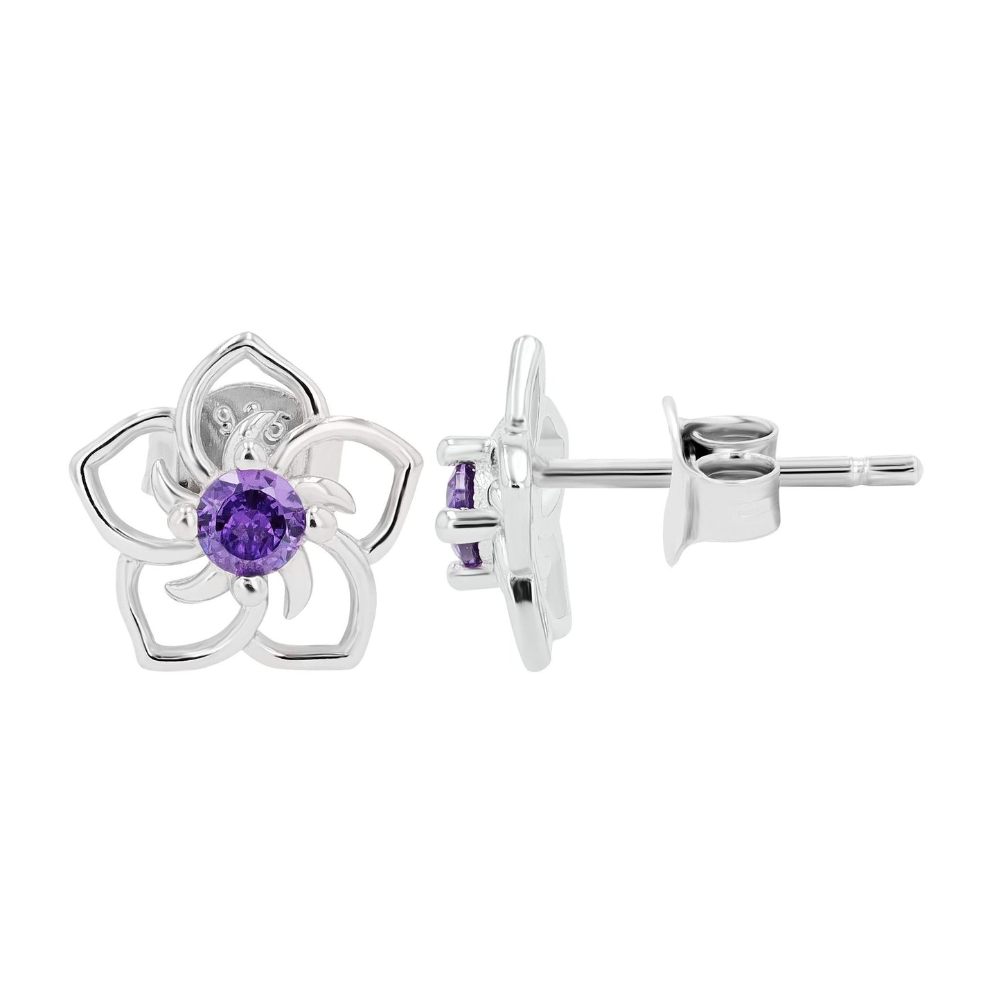 Damen Ohrringe – Ohrstecker aus 925 Silber mit Zirkonia