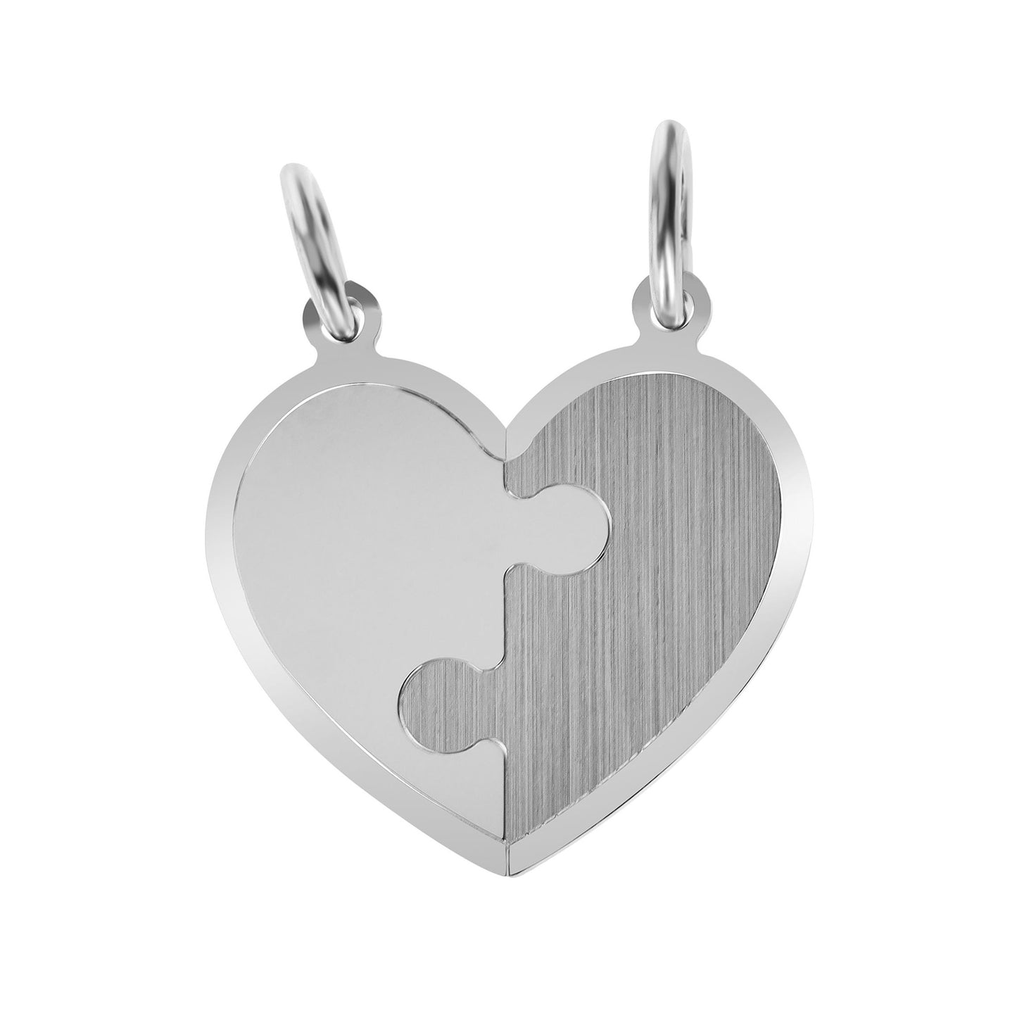 Unisex Anhänger – Herz Gravuranhänger aus 925 Silber