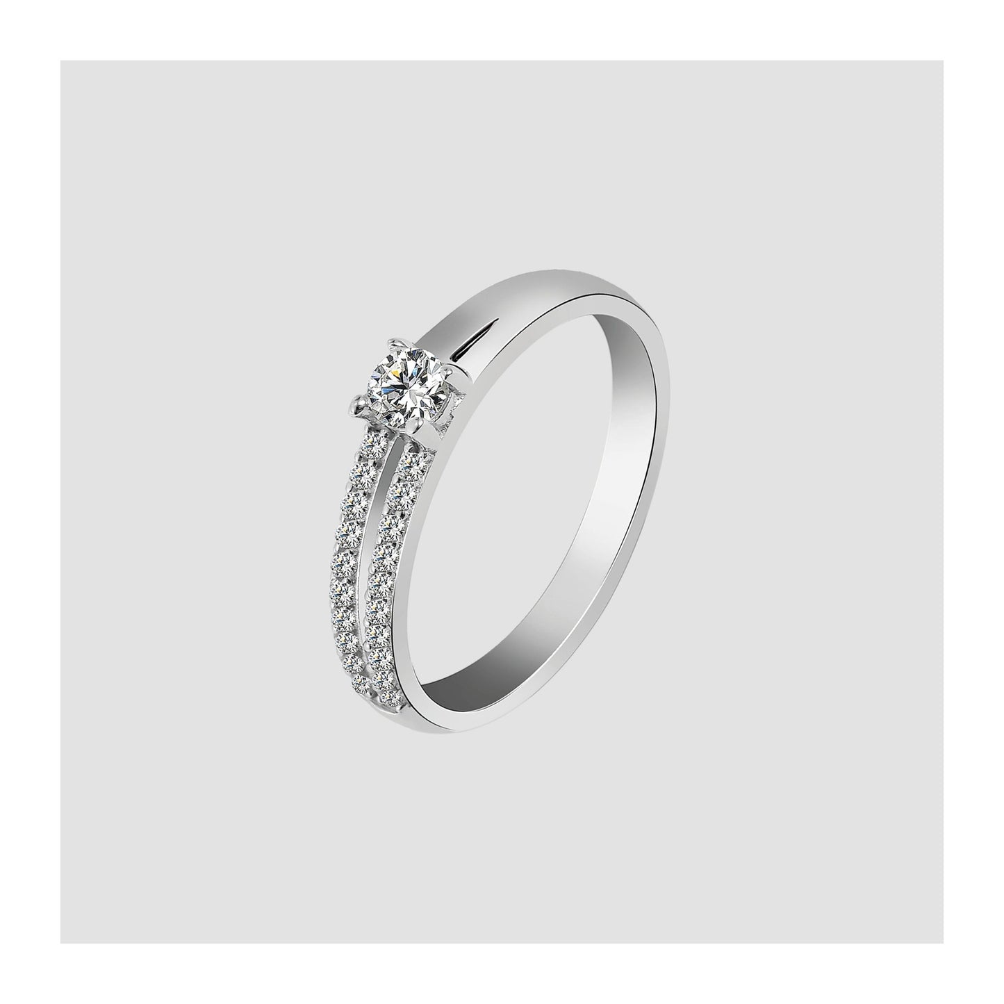 Damen Ring aus 925 Silber mit Zirkonia