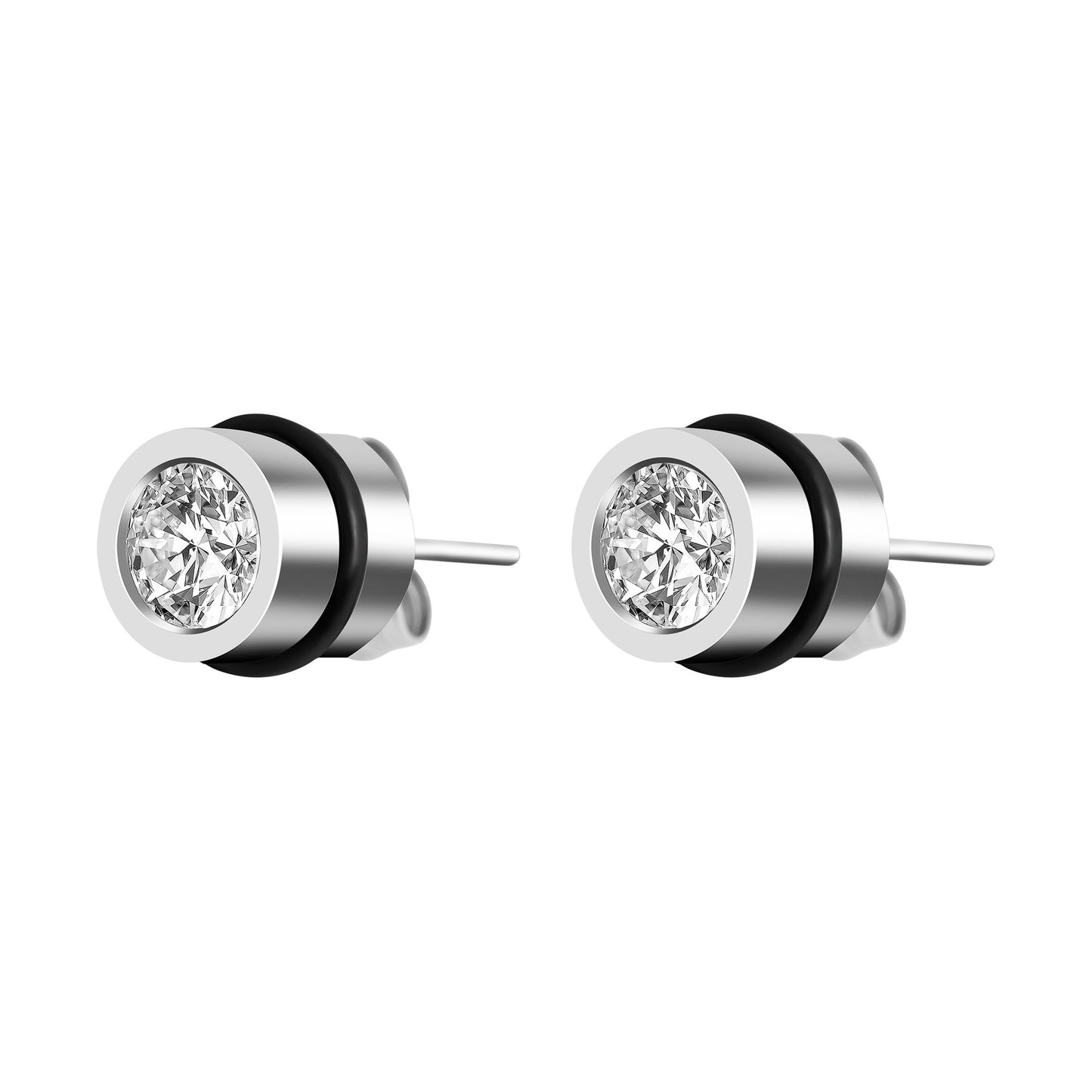 Damen Ohrringe – Ohrstecker aus Edelstahl mit Zirkonia